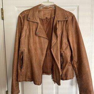 Max Studio Faux Leather Jacket - Women's